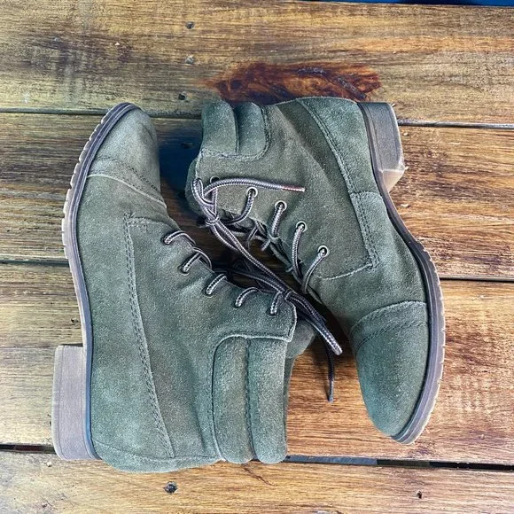 Steve Madden Maecie Suede Combat Boots - Picture 6 of 10